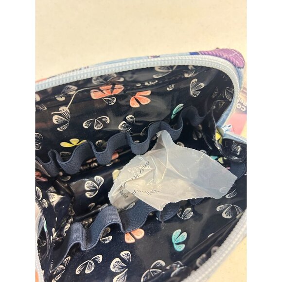 Vera Bradley Zip Around Essential Oil Cosmetic Case in Butterfly By NWT - Picture 3 of 5